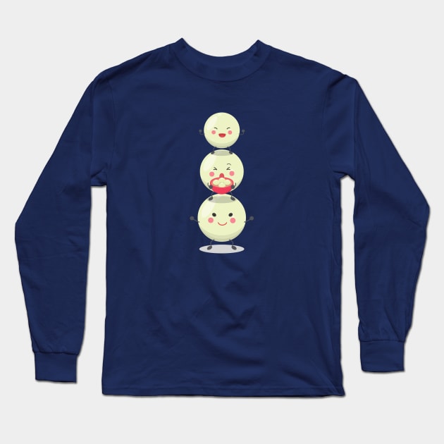 Dumplings In Action Long Sleeve T-Shirt by naeshaassociates@gmail.com